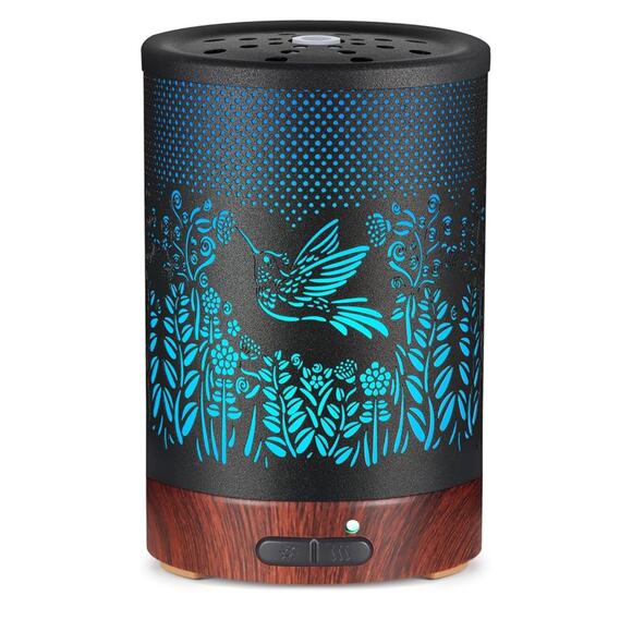 Metal Essential Oils Diffuser 150ML Aromatherapy Diffuser Cool Mist Humidifier - Picture 1 of 6